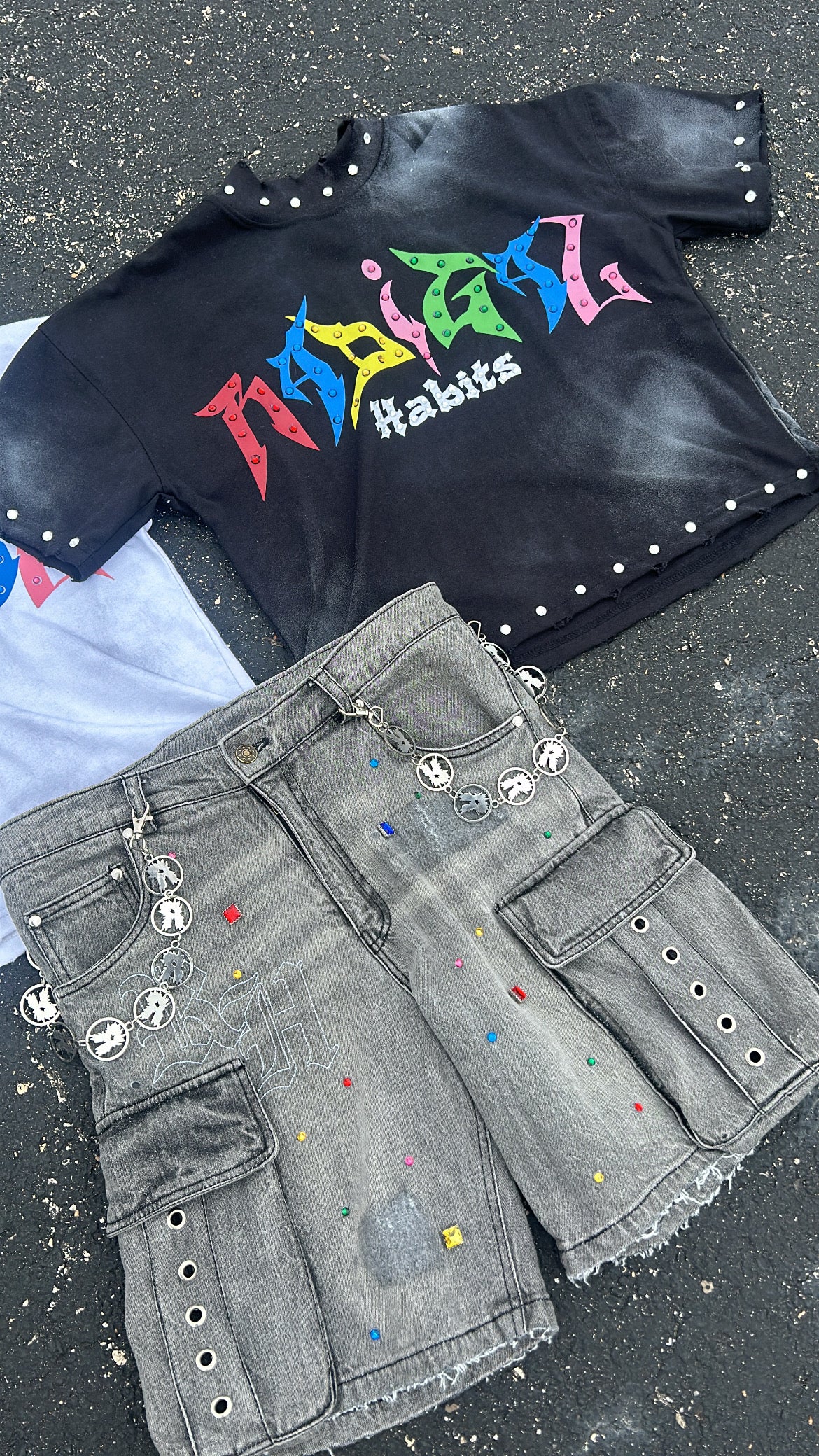 Boxy Black Stone Shirt