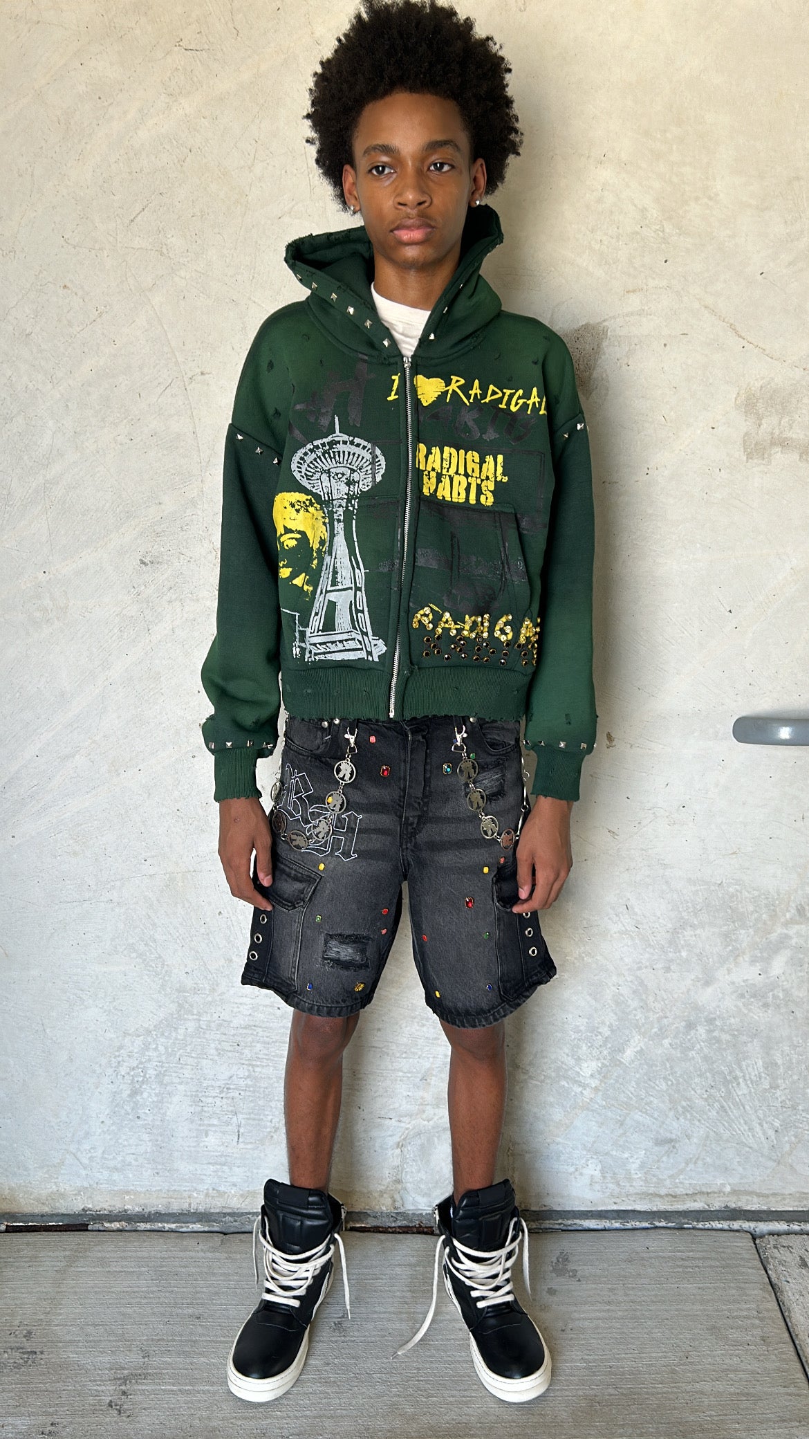 Green Zip Up