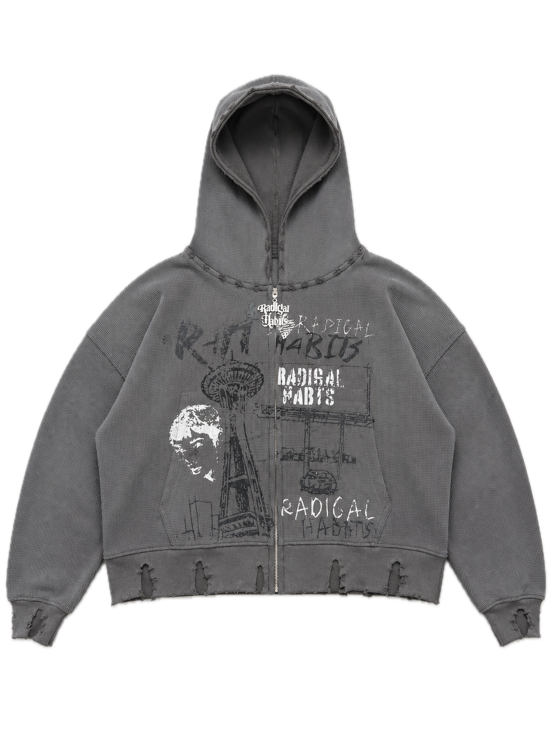 Grey Thermal Zip up