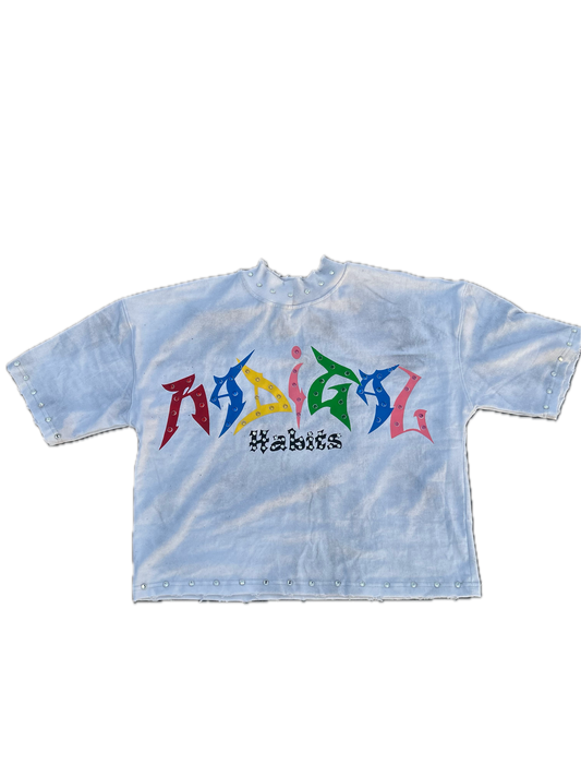 Boxy White Stone Shirt