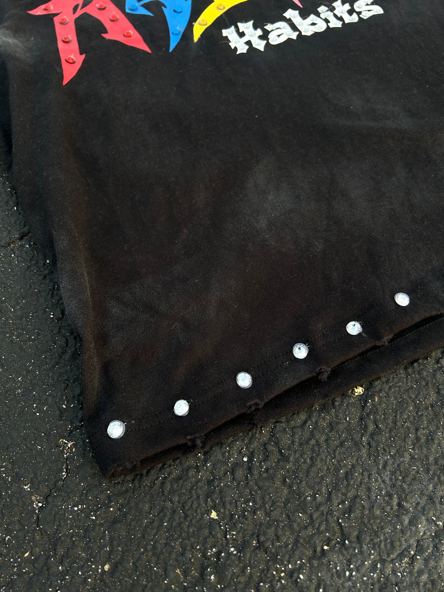 Boxy Black Stone Shirt
