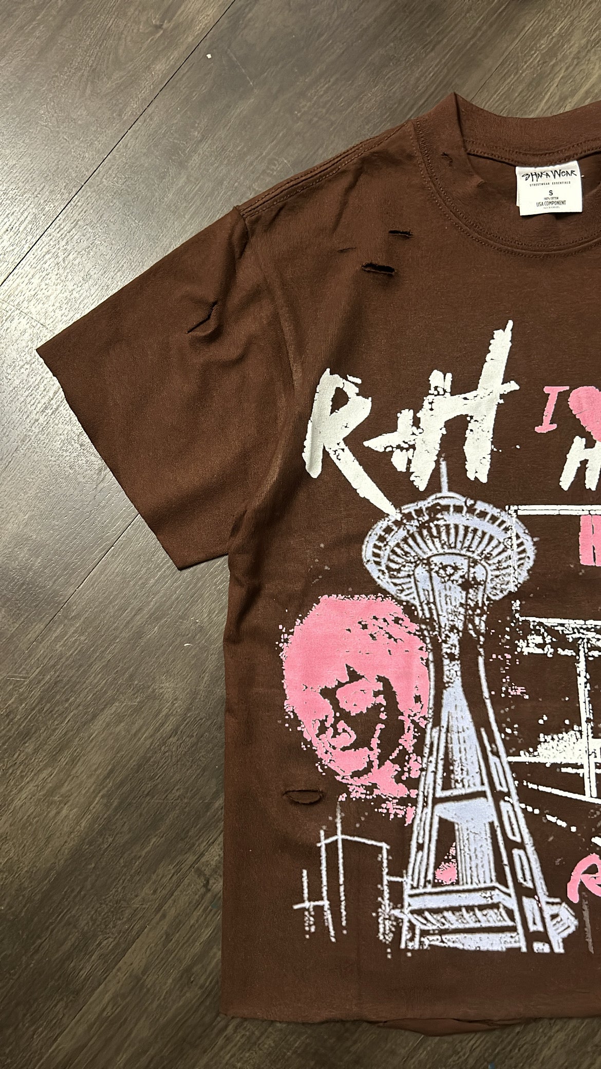 Brown I Love Radigal Tee