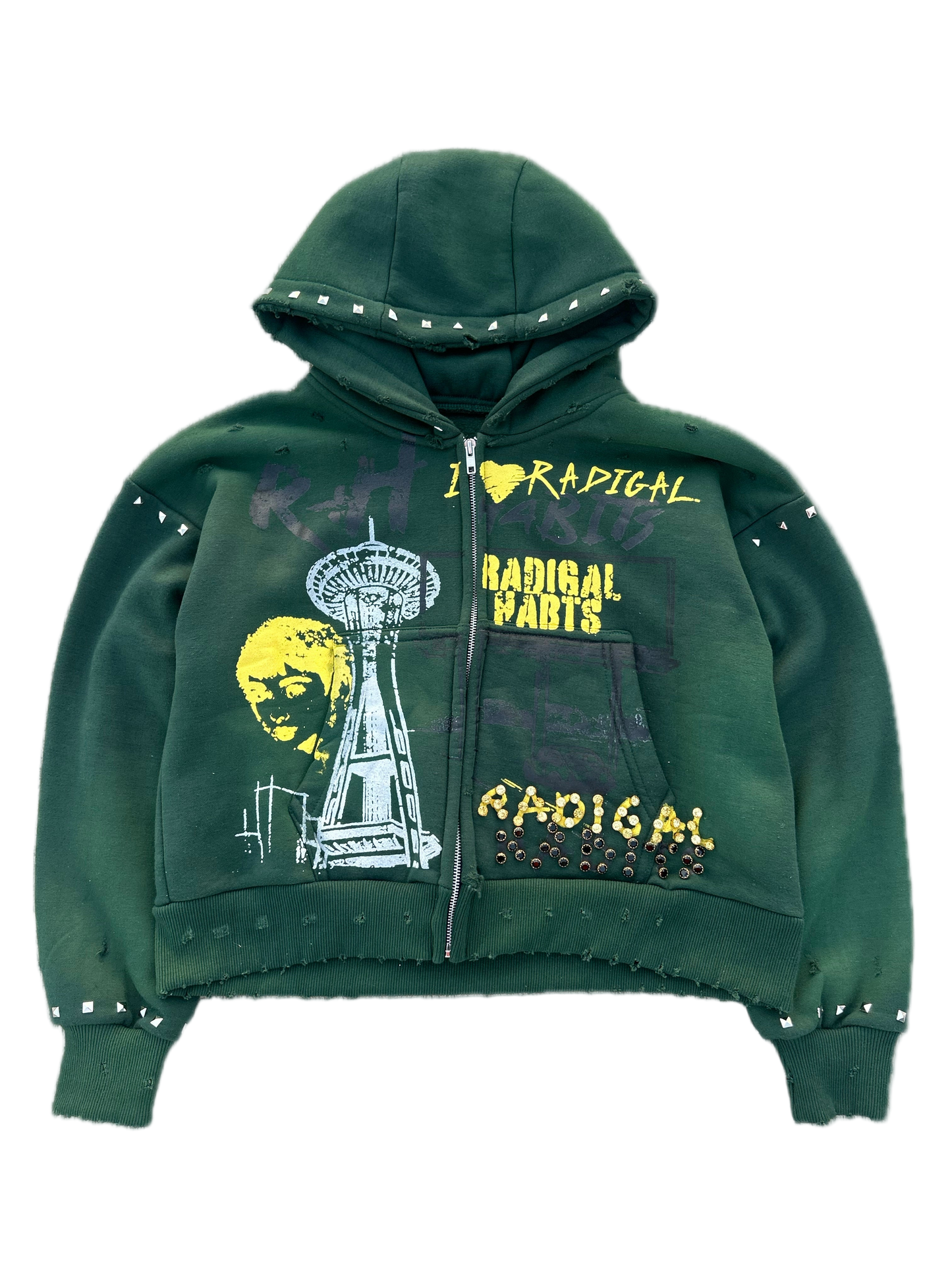 Green Zip Up