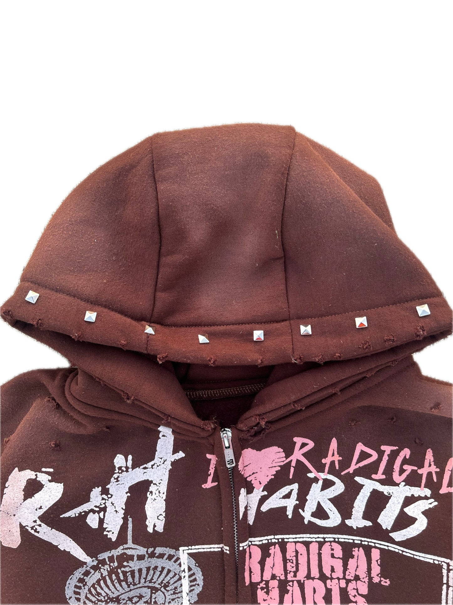 Brown zip up