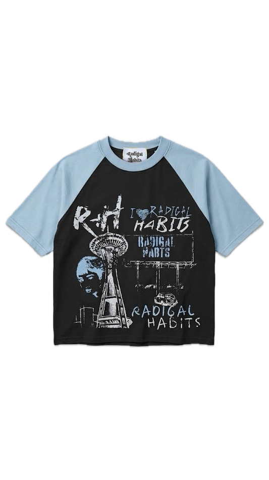 BLACK AND BLUE CITY TEE