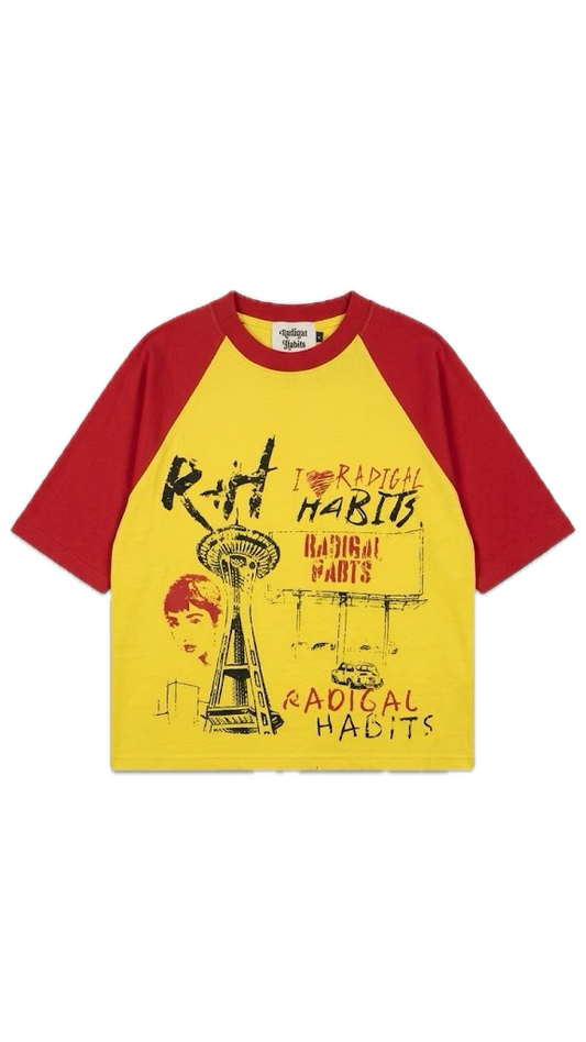 RED AND YELLOW CITY TEE